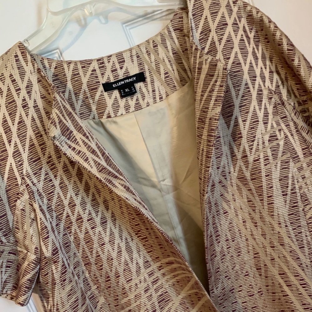 Lined, hip length jacket